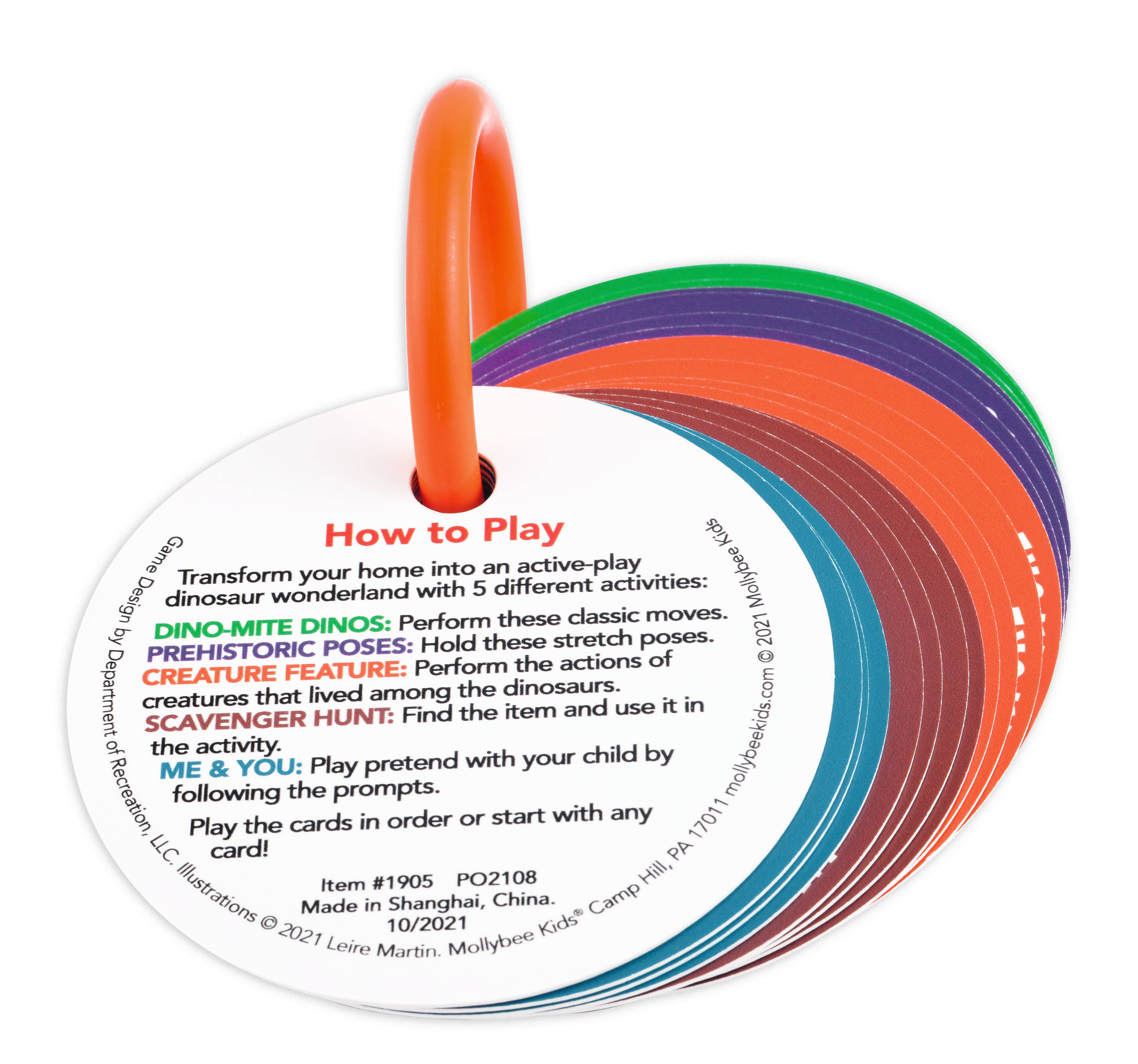 Preschool Action Cards Dino Stomp and Roar!