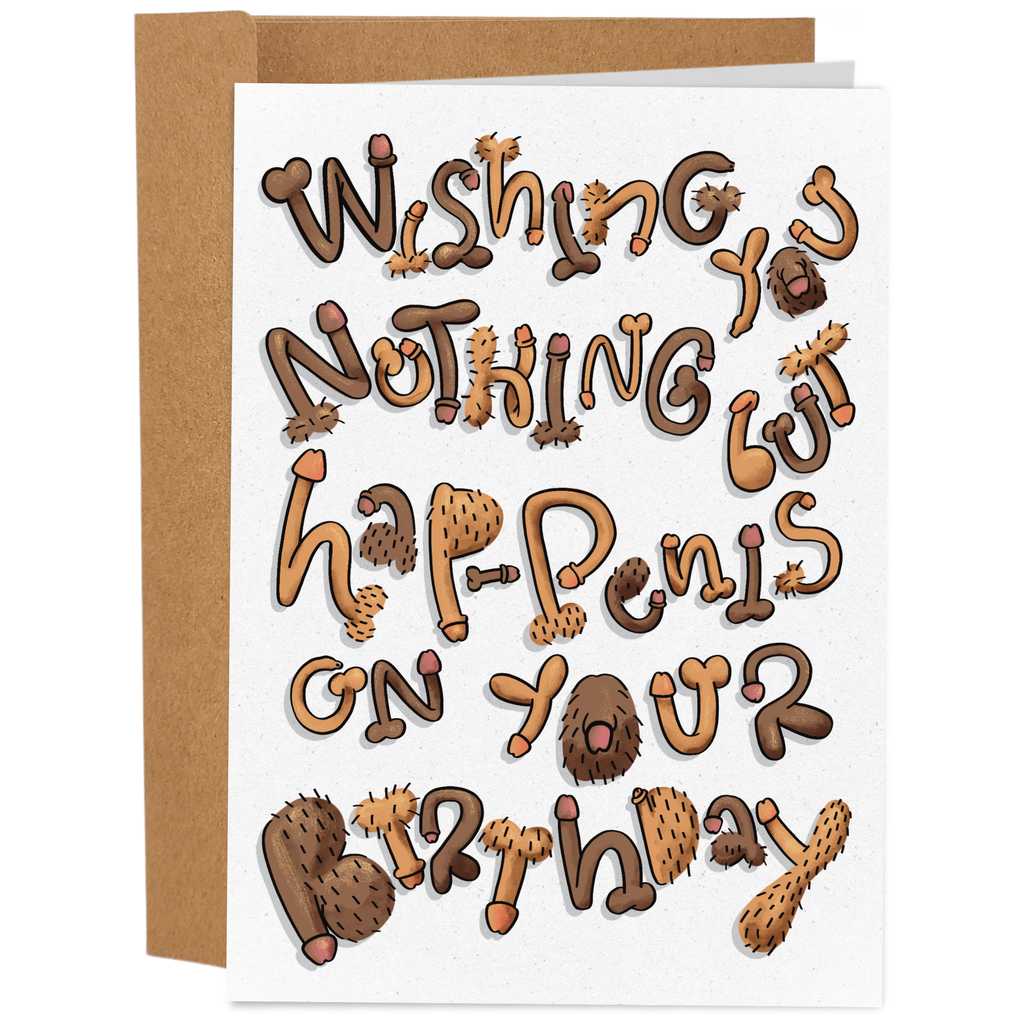 Hap-Penis On Your Birthday - Funny Birthday Card