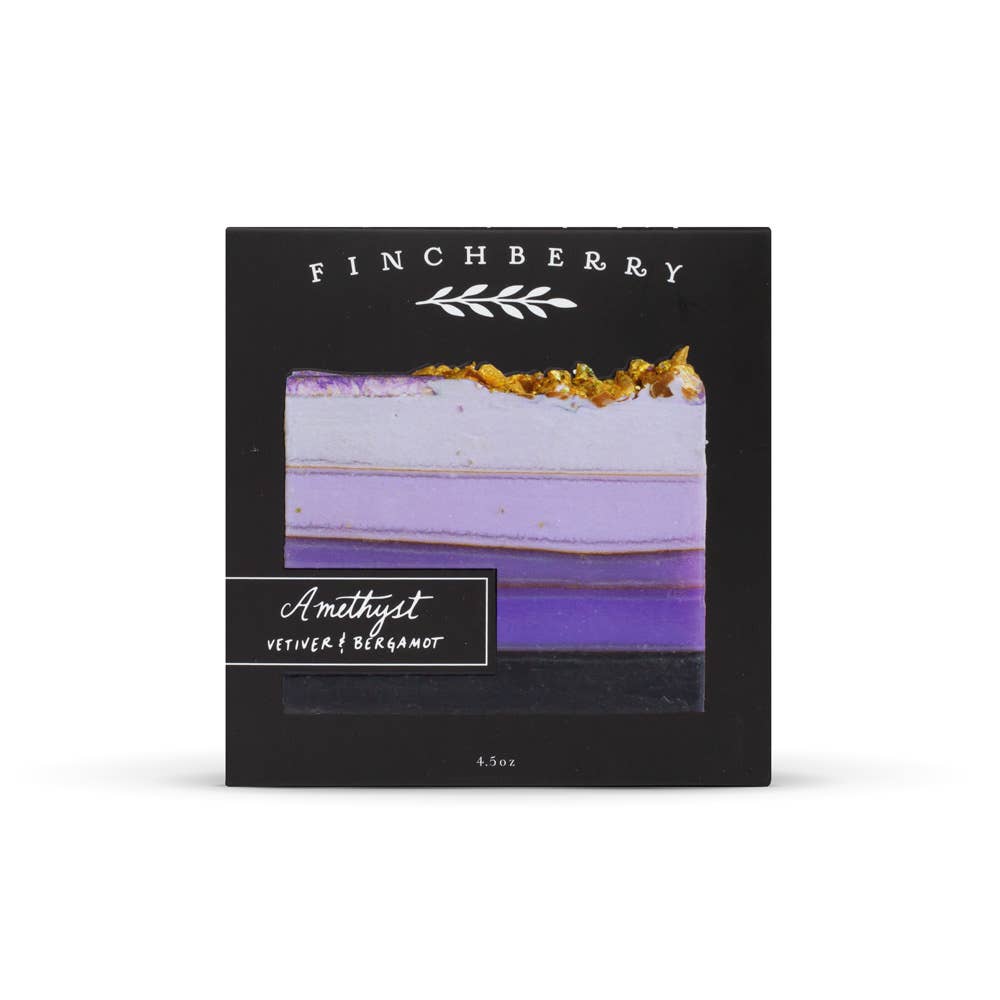 Finchberry Amethyst Rejuvenating Vegan Boxed Soap