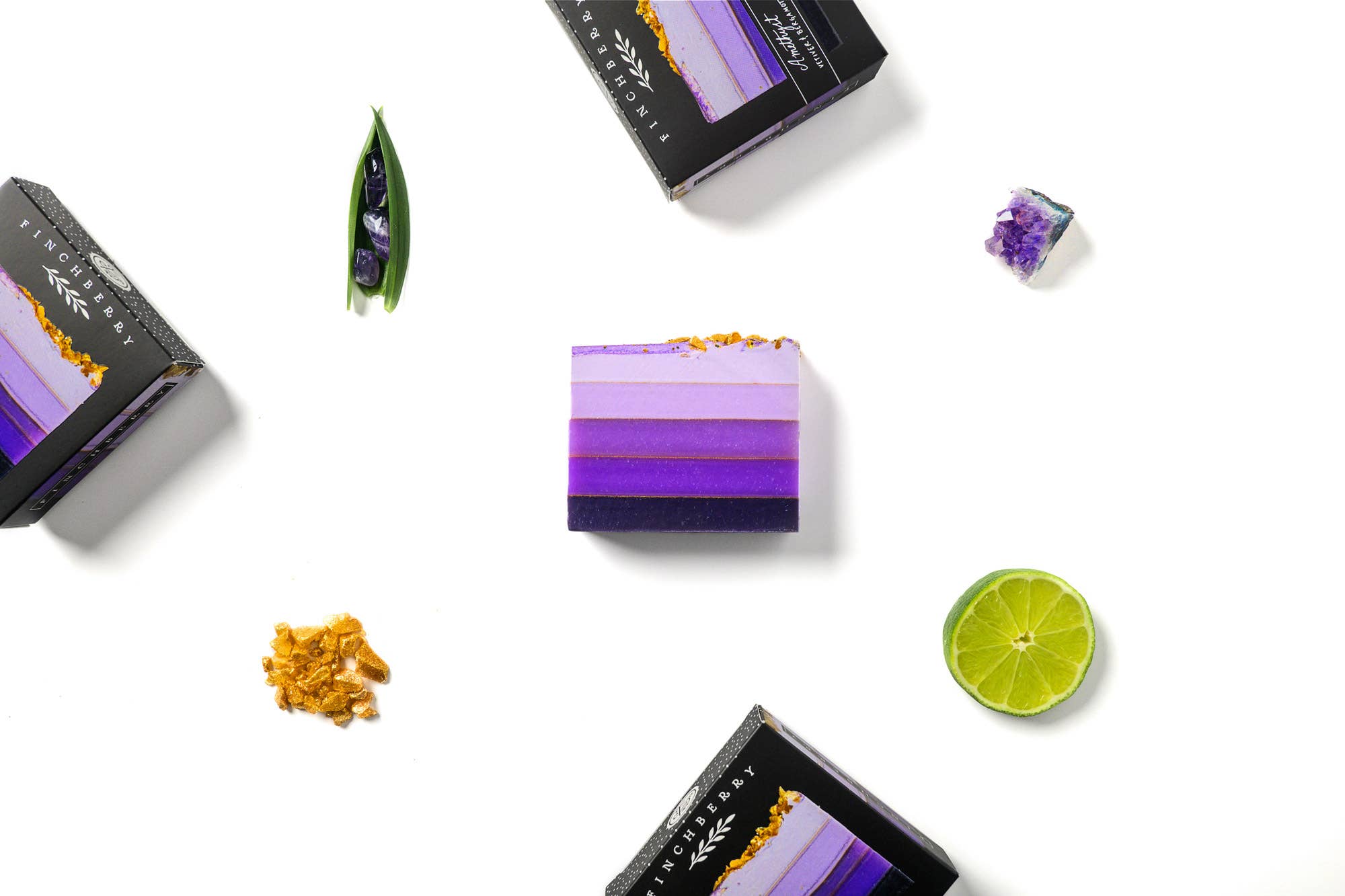 Finchberry Amethyst Rejuvenating Vegan Boxed Soap