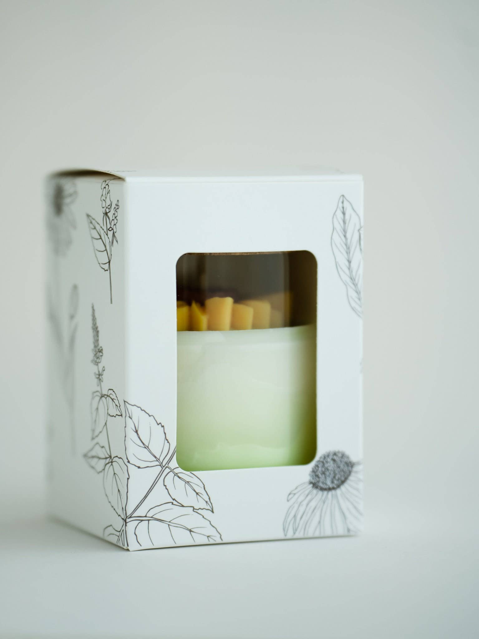 Sunflower Soy Blend Candle | 8.5 oz candle: Peach + Cream