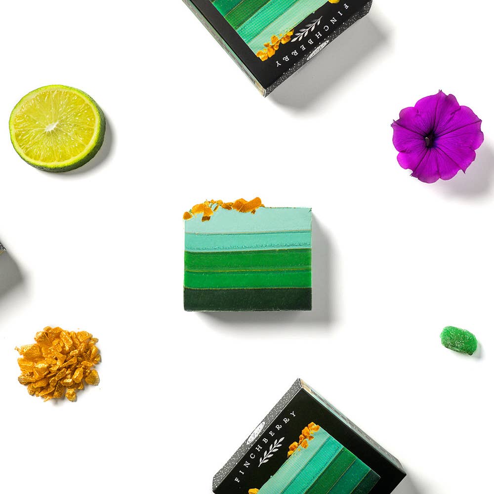 Finchberry Emerald Citrus & Violet Scented Nourishing Boxed Soap
