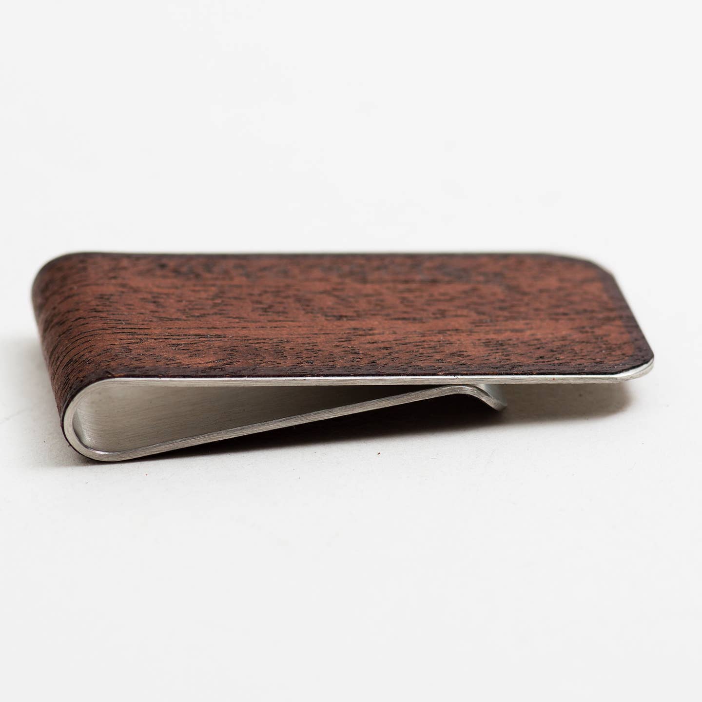 Vintage Hand Cut Wood Money Clip