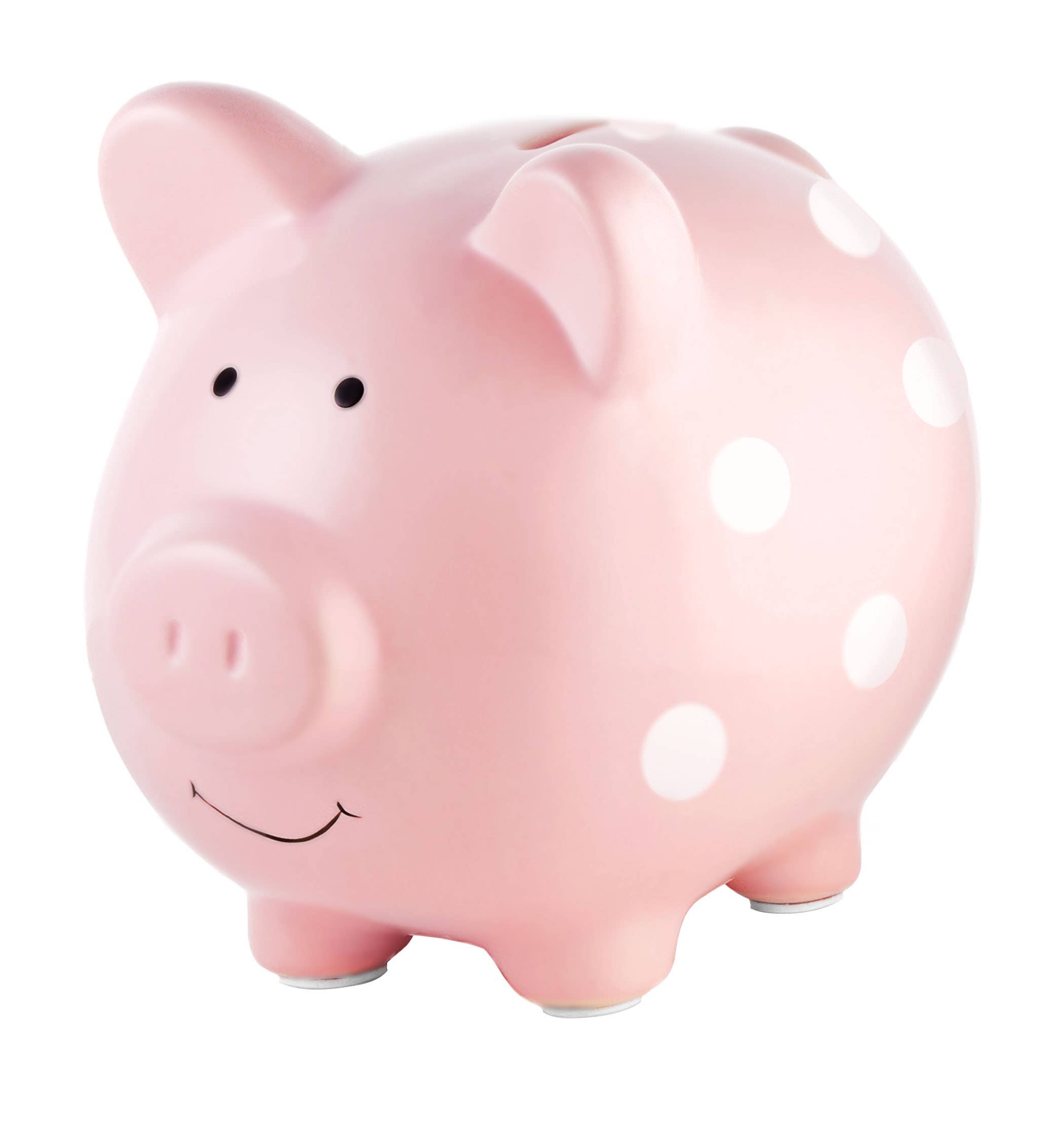 Polka Dot Piggy Bank: Blue