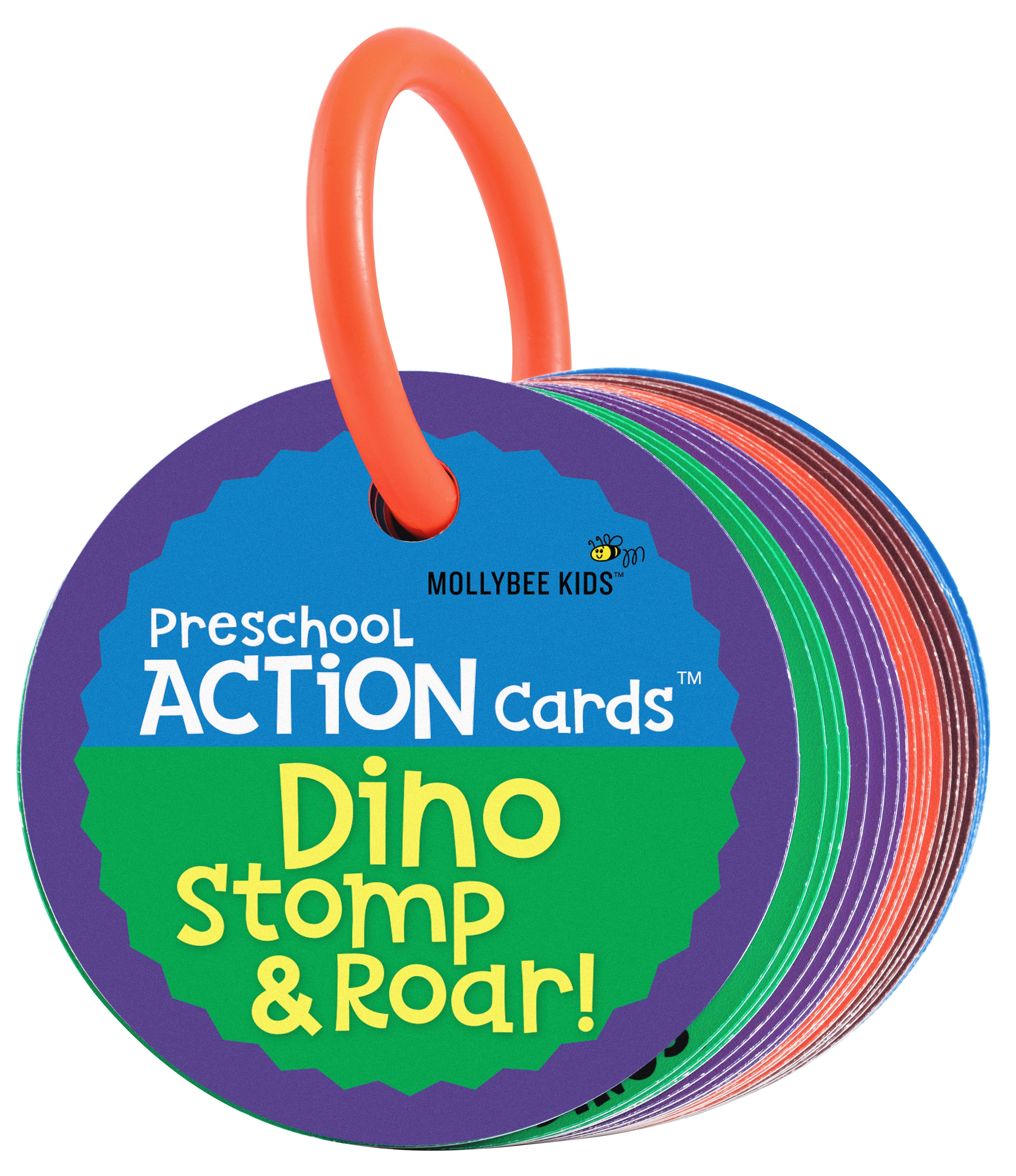 Preschool Action Cards Dino Stomp and Roar!