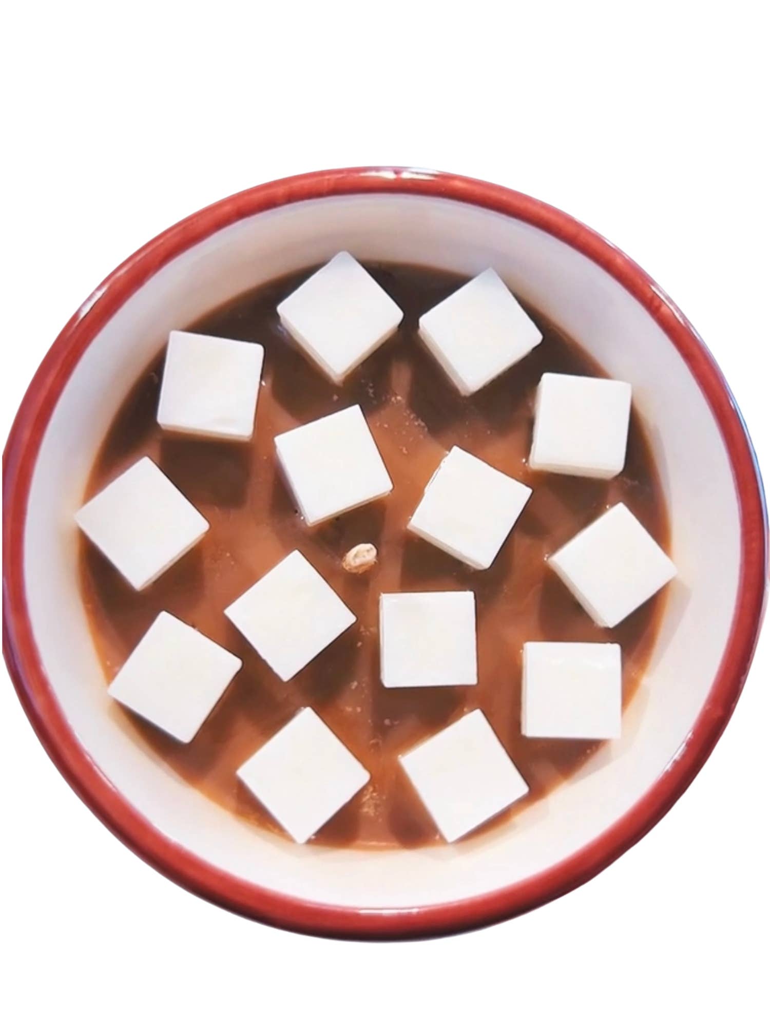 Hot Cocoa / Chocolate with Marshmallows Vegan Soy Mug Candle