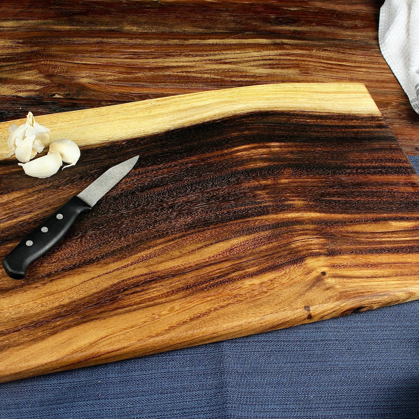 Square End Charcuterie Board - Live Edge - Cutting Board