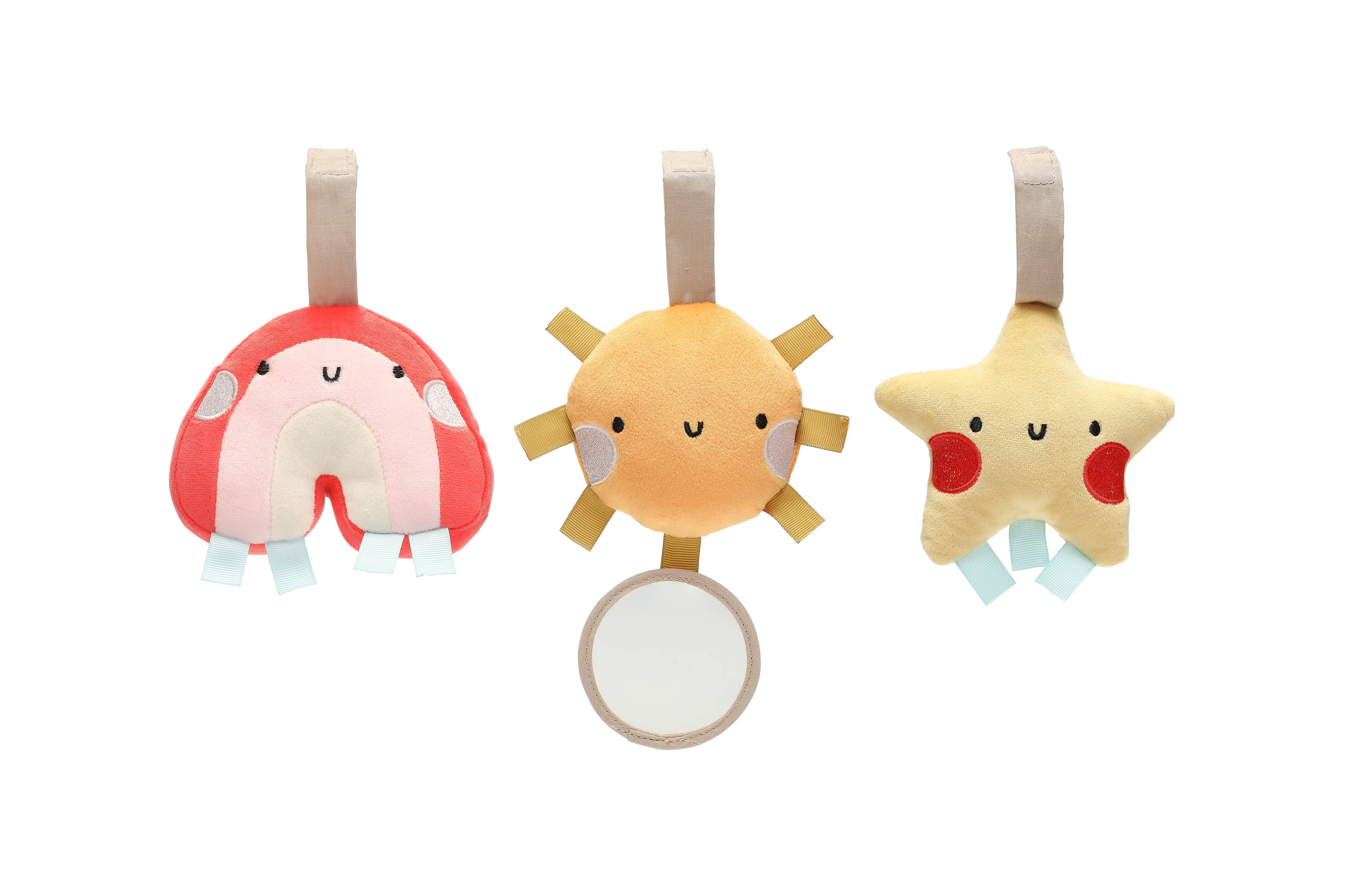 Stroller Toy Set of 3, Rainbow