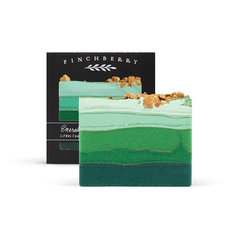 Finchberry Emerald Citrus & Violet Scented Nourishing Boxed Soap