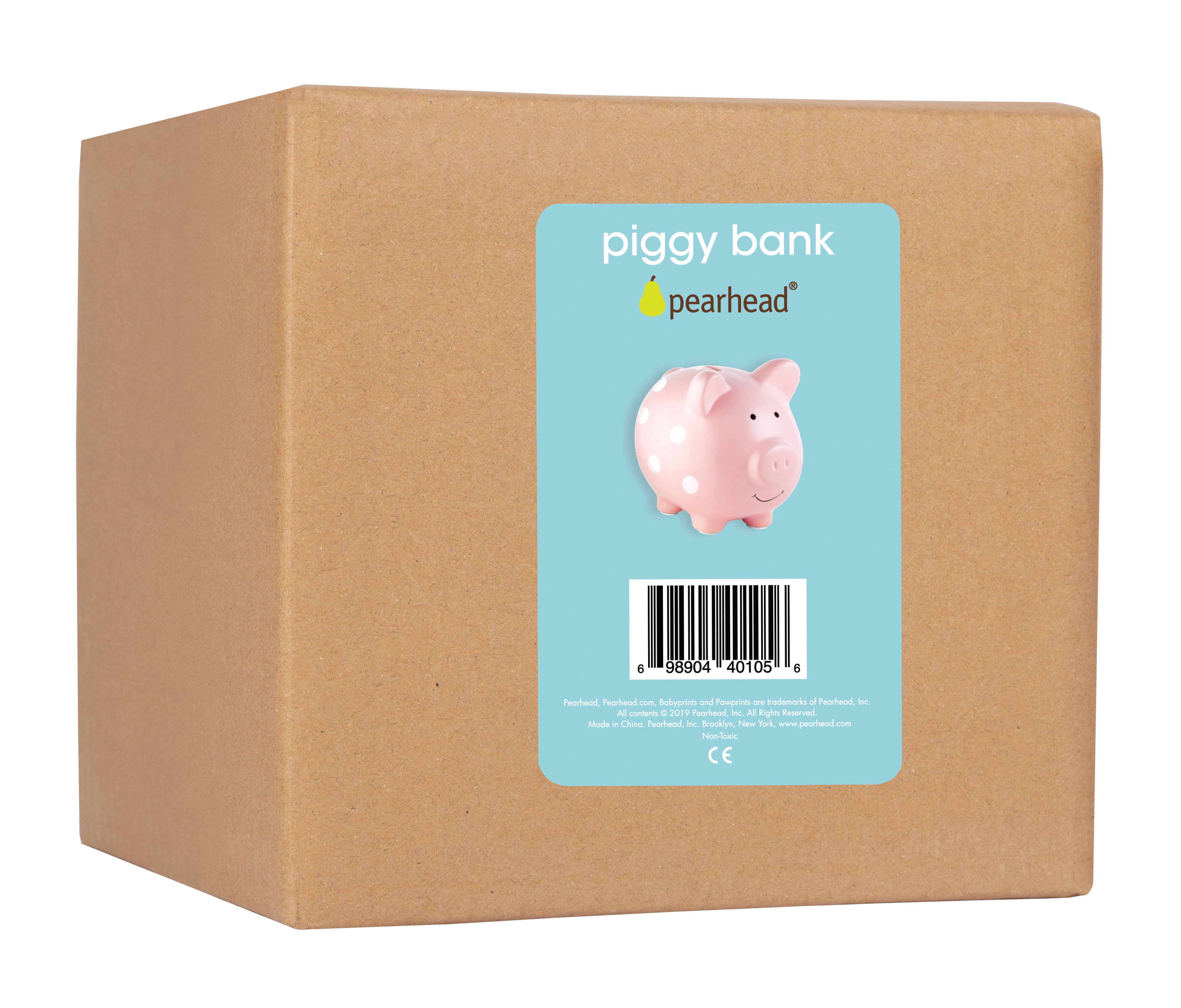 Polka Dot Piggy Bank: Blue