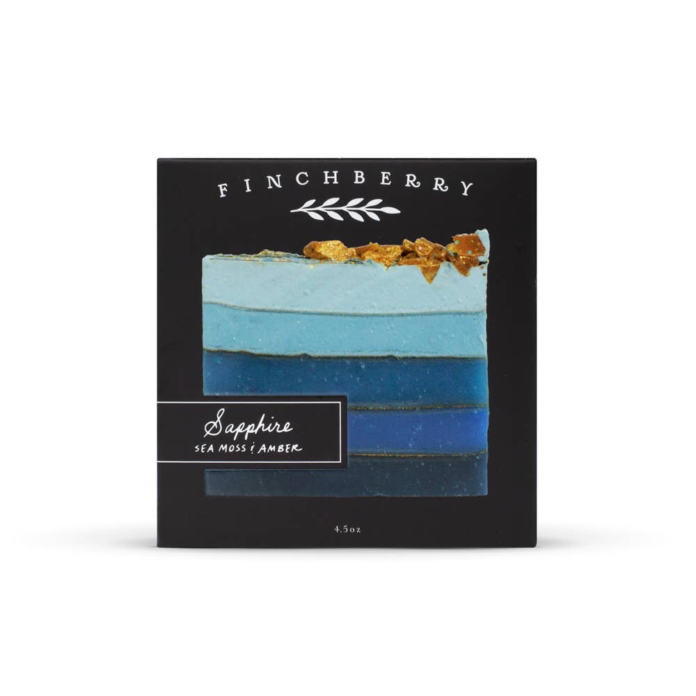Finchberry Sapphire Coastal Amber Scented Nourishing Boxed Soap