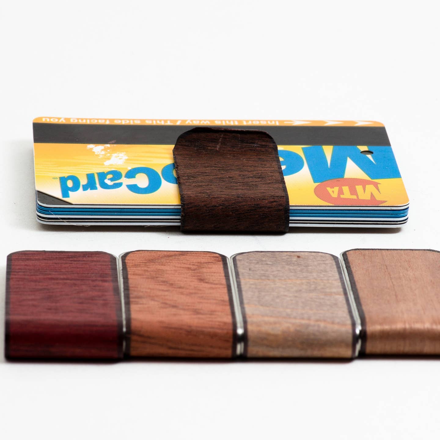 Vintage Hand Cut Wood Money Clip