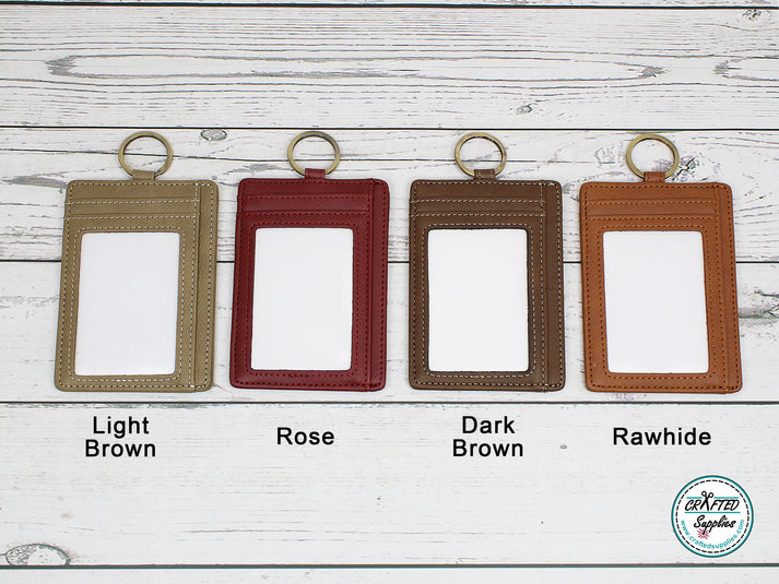 Leatherette Slim Wallet w/keychain ring