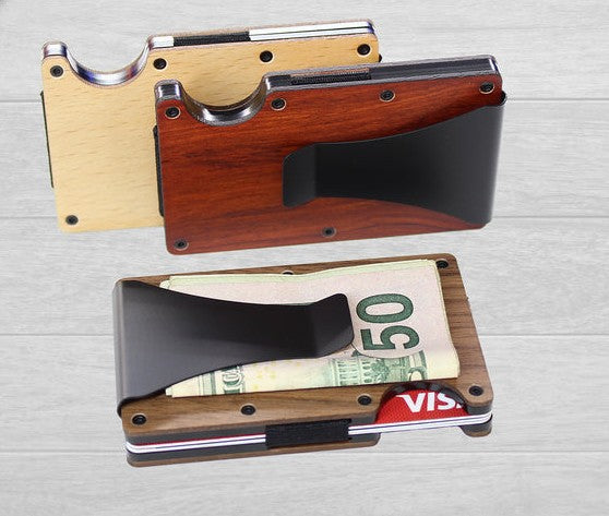 Minimalist RFID Wood Wallet