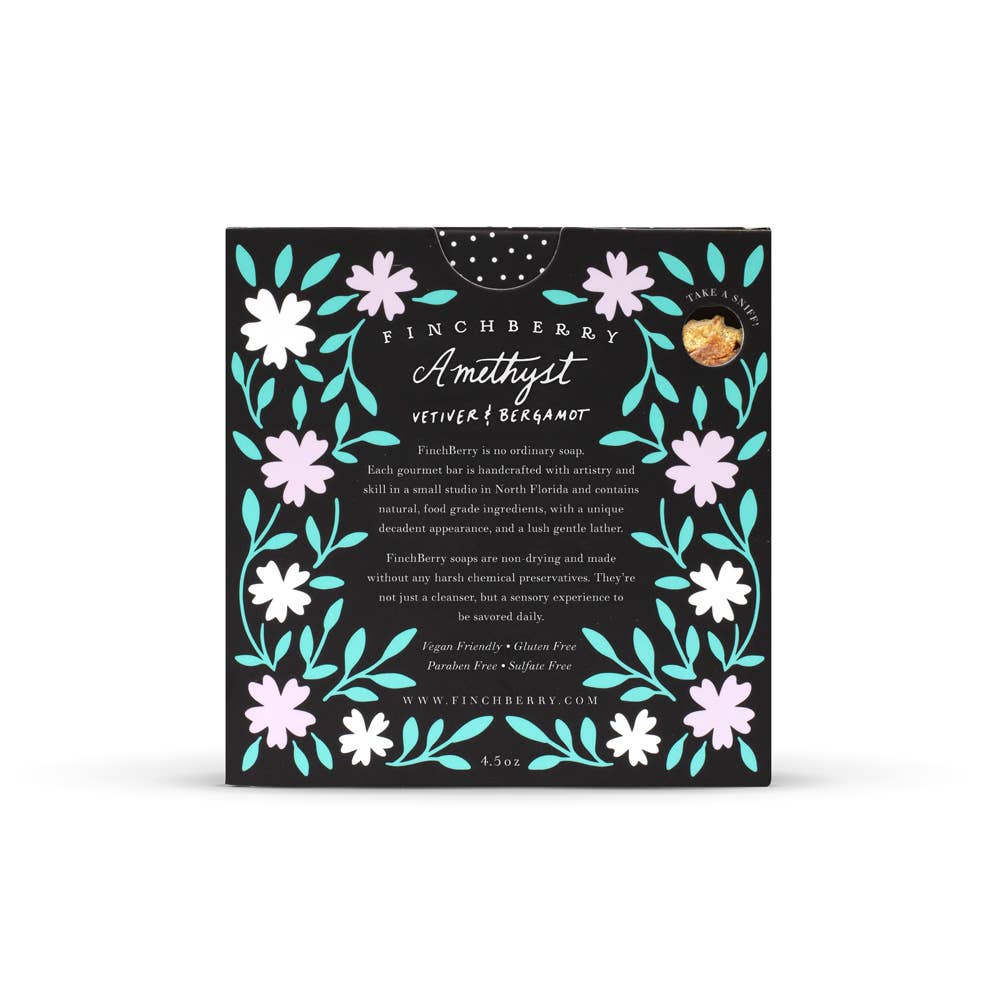 Finchberry Amethyst Rejuvenating Vegan Boxed Soap