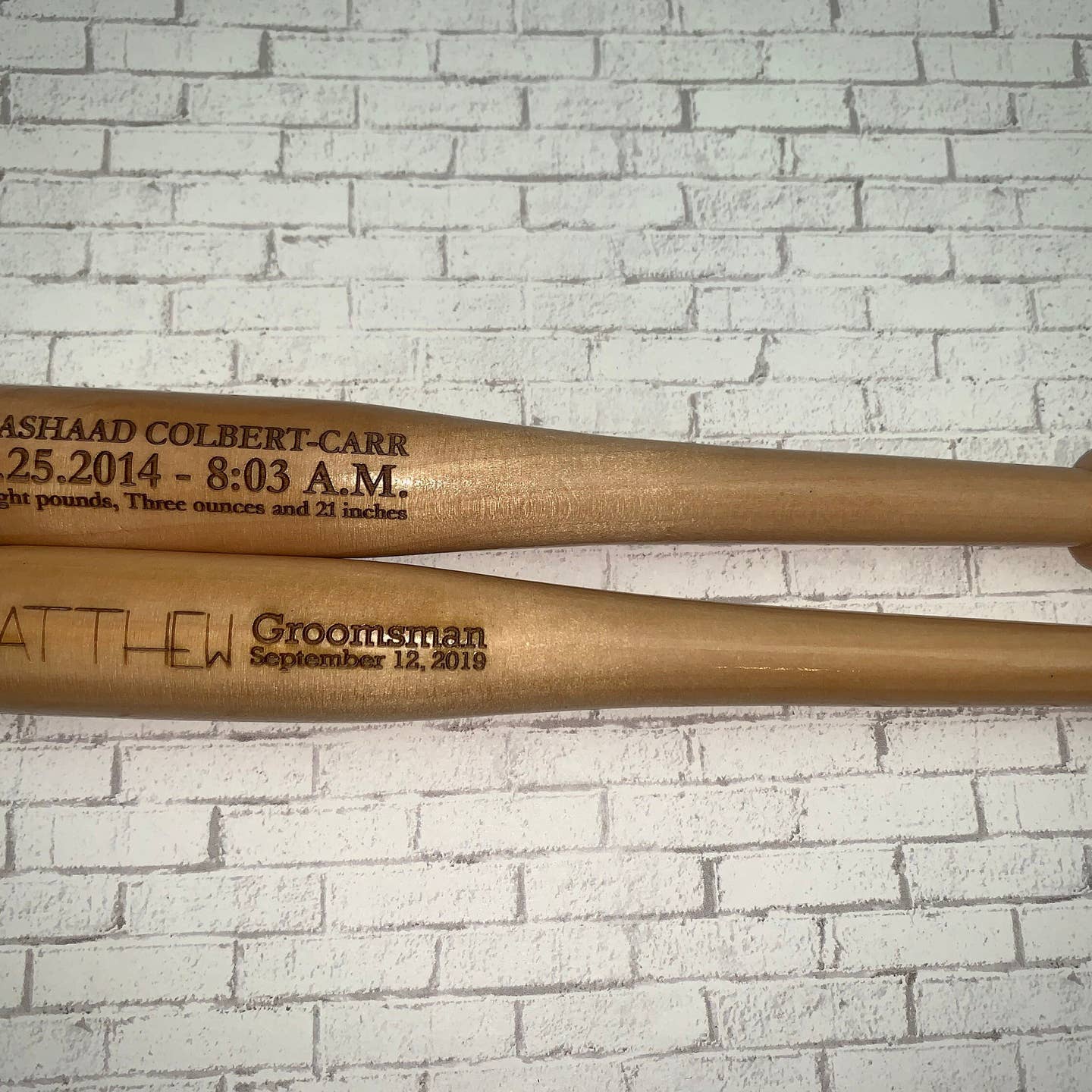 Personalized Mini Souvenir Bat - Engraved Baseball Bat