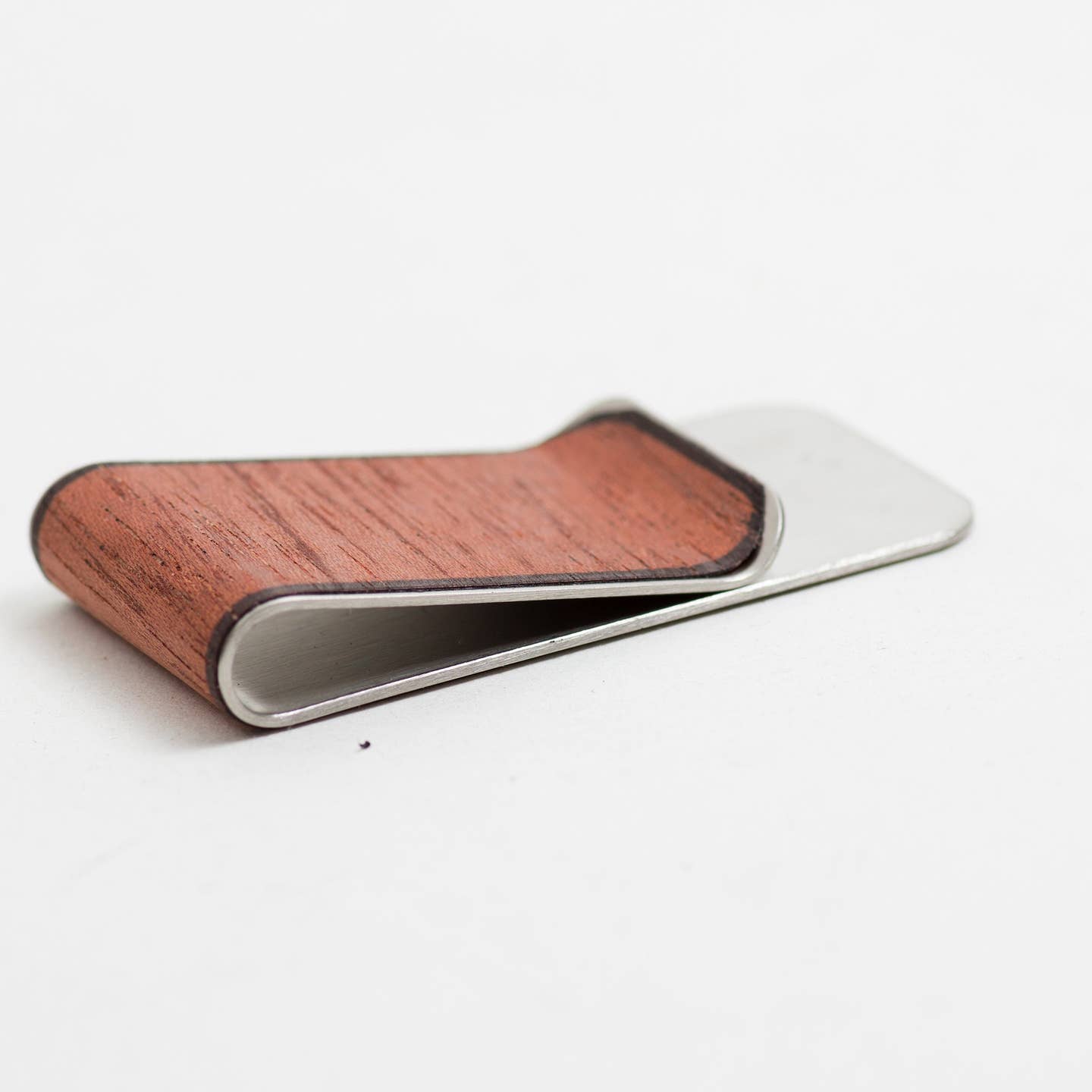 Vintage Hand Cut Wood Money Clip