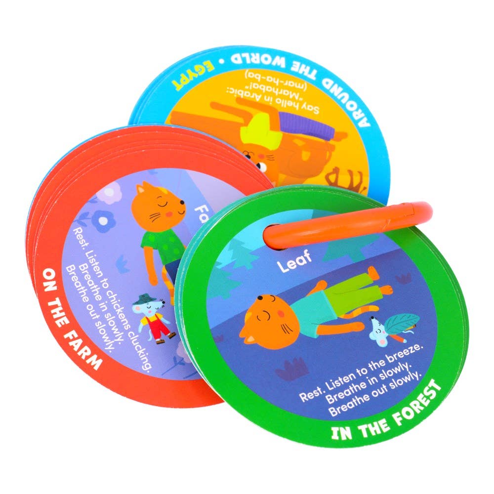 Yoga Cards - Yoga Adventures with Cat and Mouse for Preschoolers