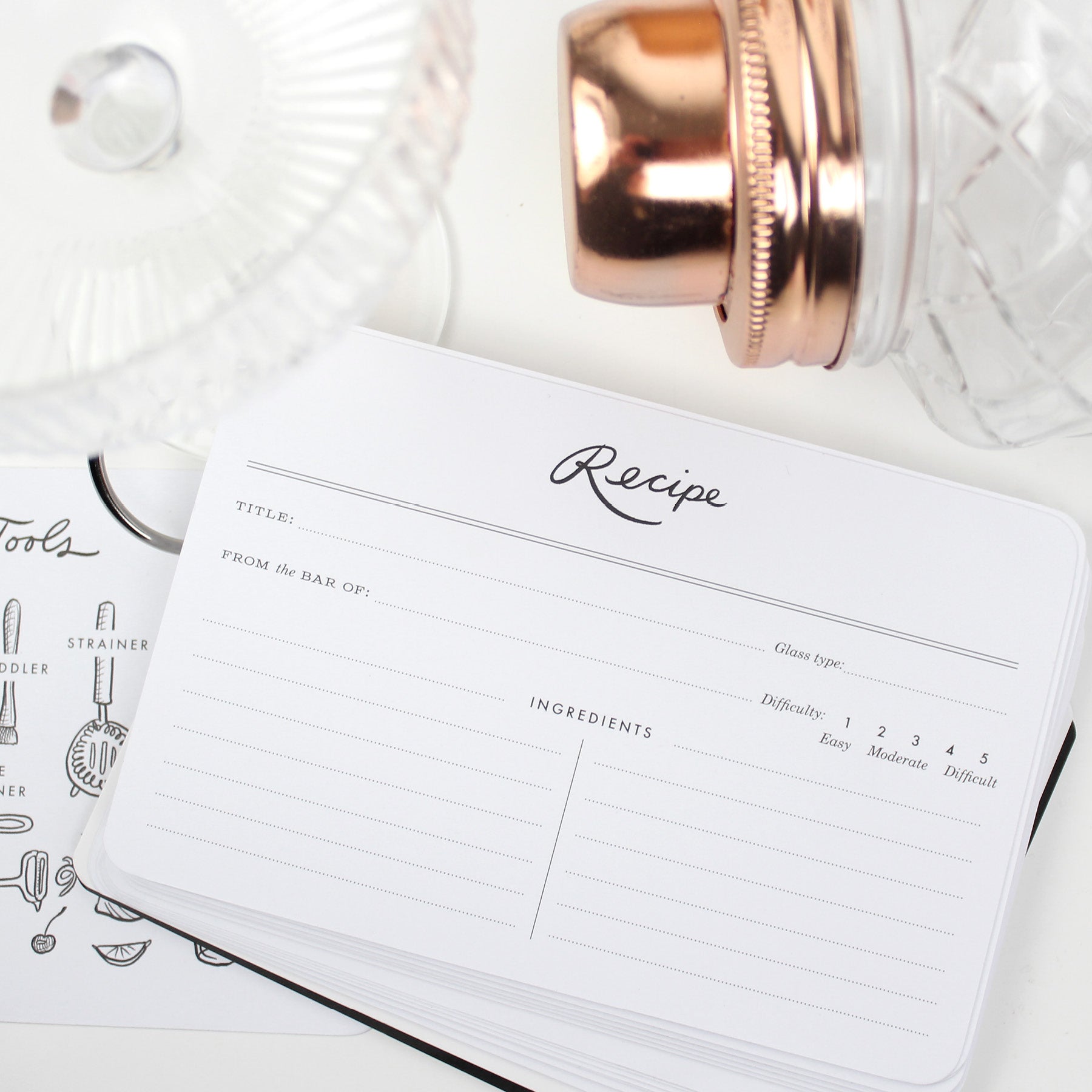 Recipe Cards on a Ring