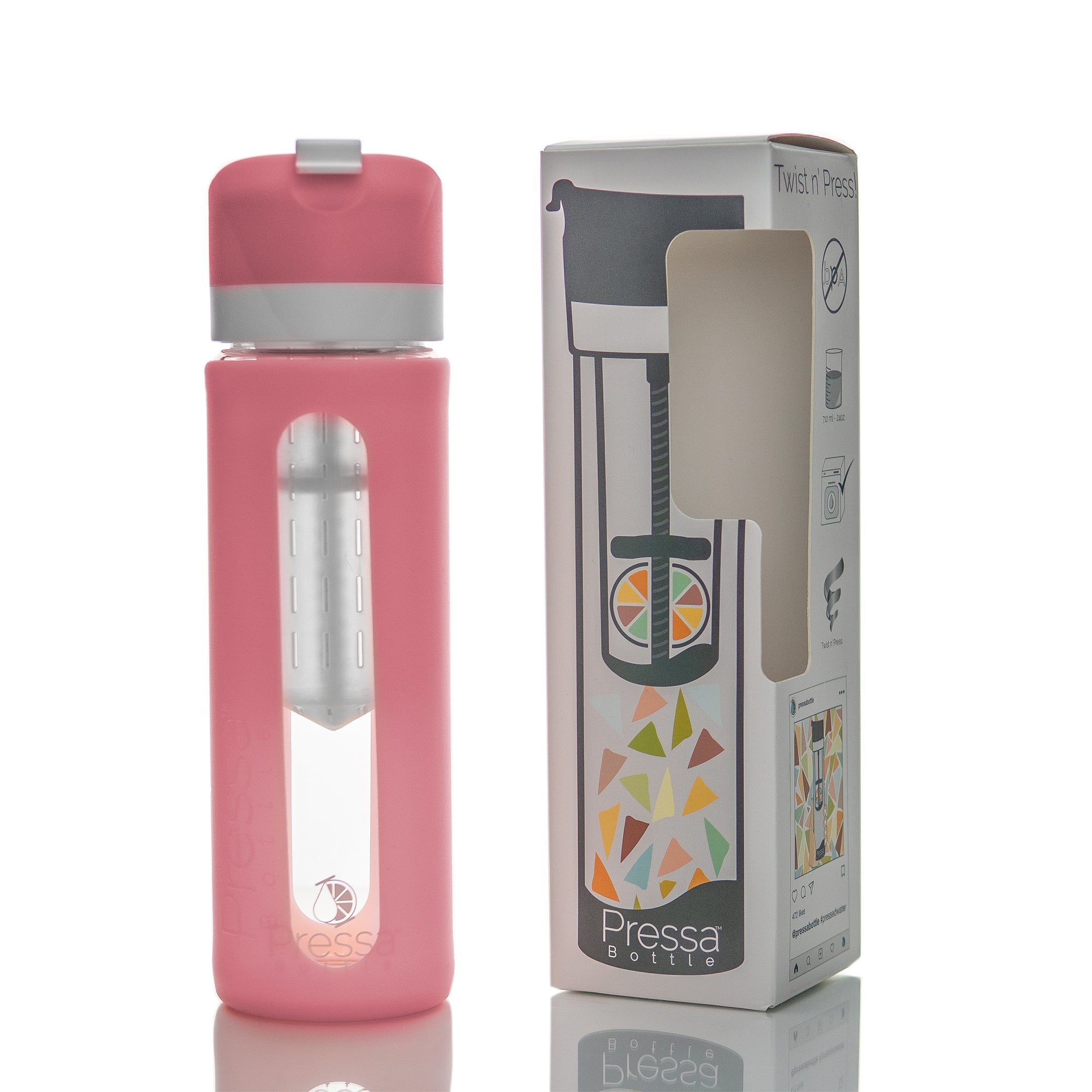 Pressa Glass Water Bottle