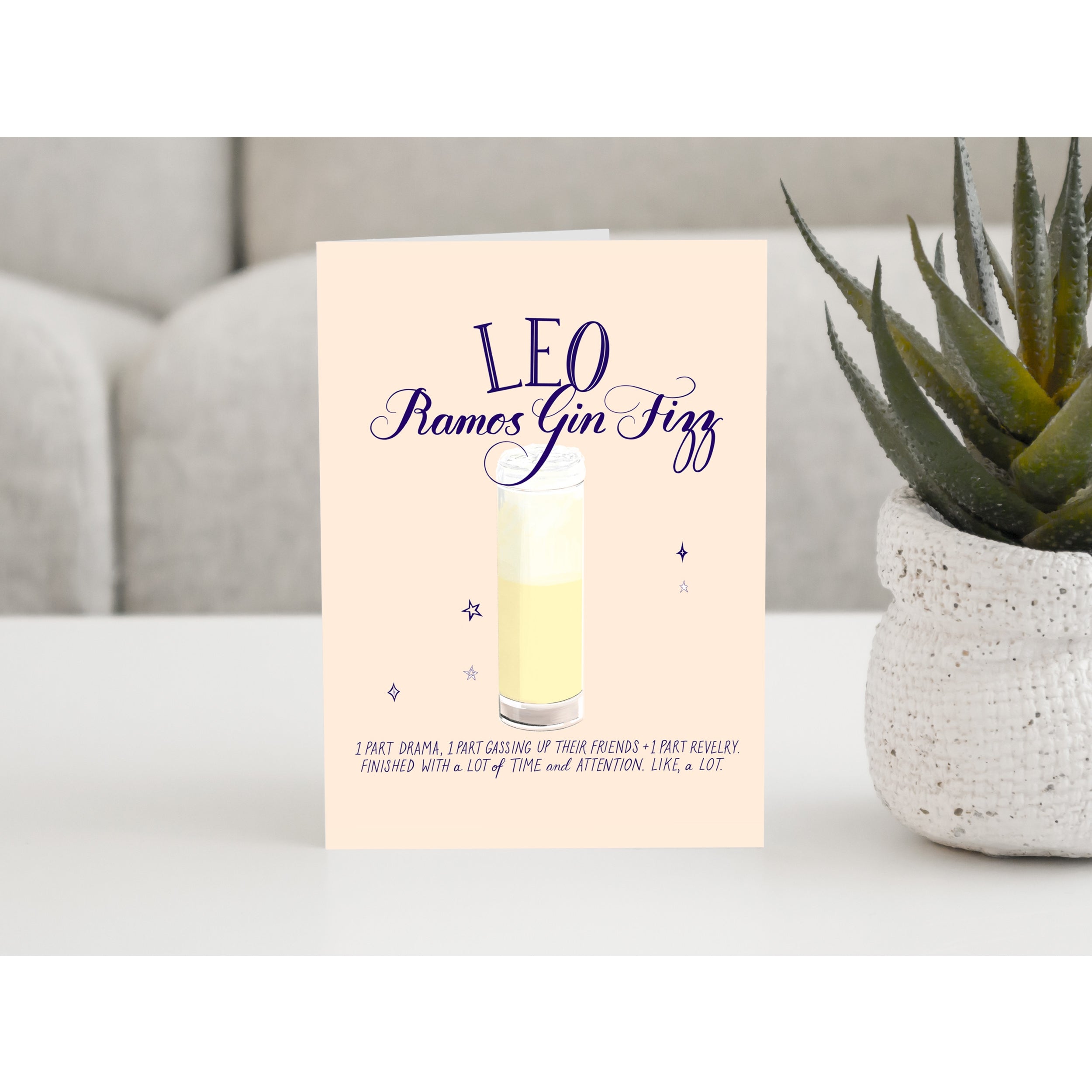 Cocktail Astrology Greeting Cards