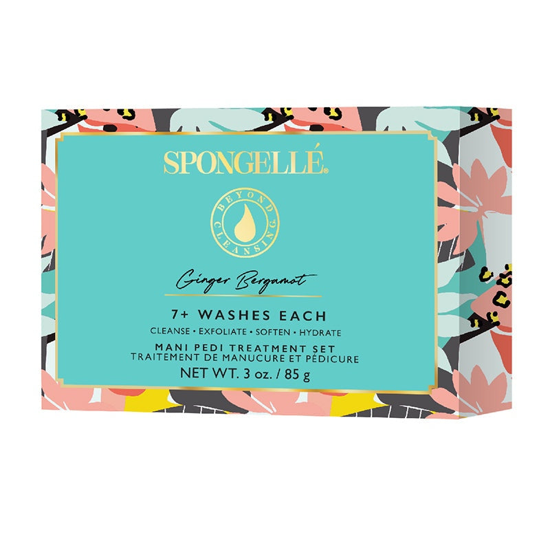 Spongelle Set of Mani Pedi Treatment Buffers - Ginger Bergamot