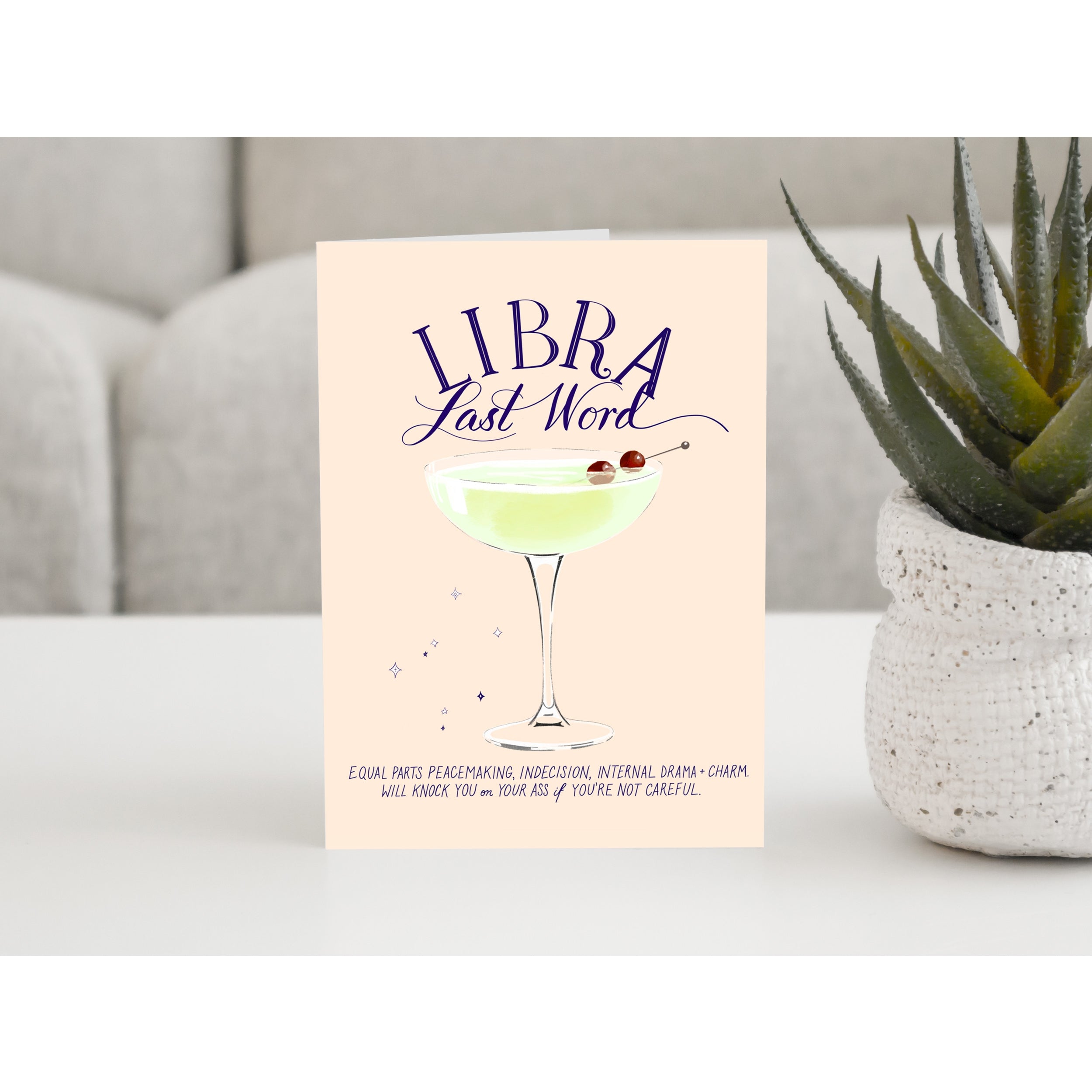 Cocktail Astrology Greeting Cards