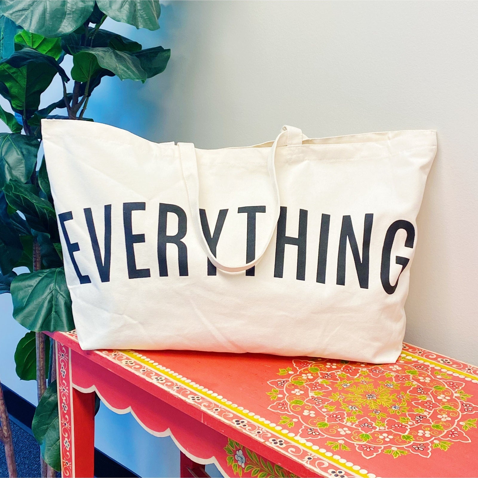 EVERYTHING Large Canvas Tote