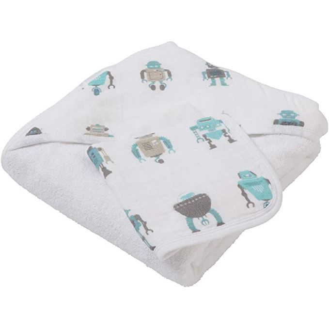 Hooded Towel Gift Set - Robot
