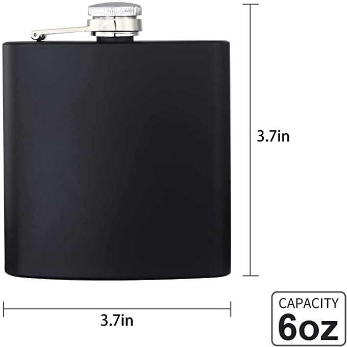 The Nipper - 6oz Stainless steel Flask with funnel