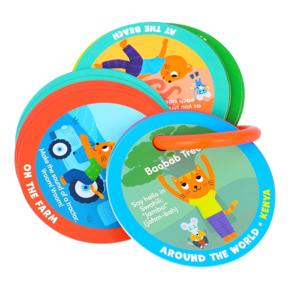 Yoga Cards - Yoga Adventures with Cat and Mouse for Preschoolers