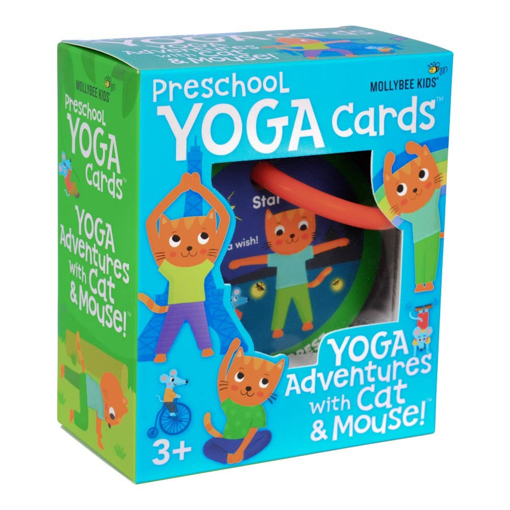 Yoga Cards - Yoga Adventures with Cat and Mouse for Preschoolers