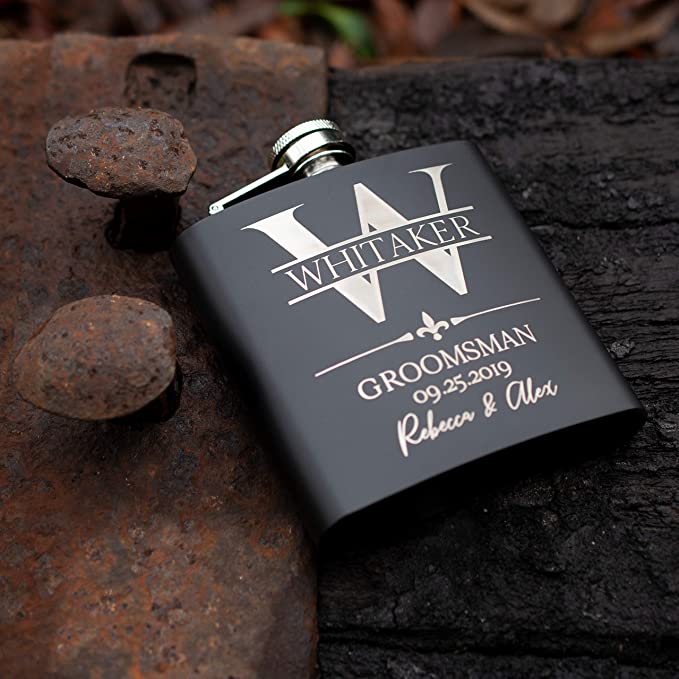 The Nipper - 6oz Stainless steel Flask with funnel