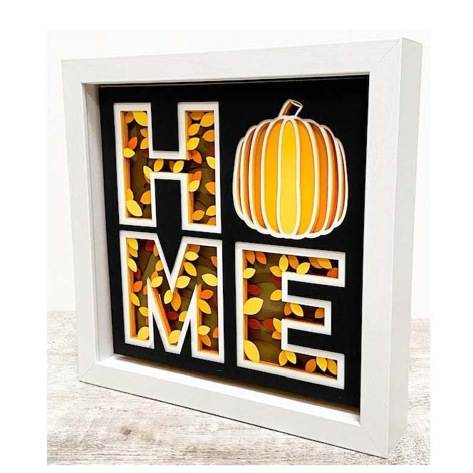 Shadow Box Art - Autumn Designs