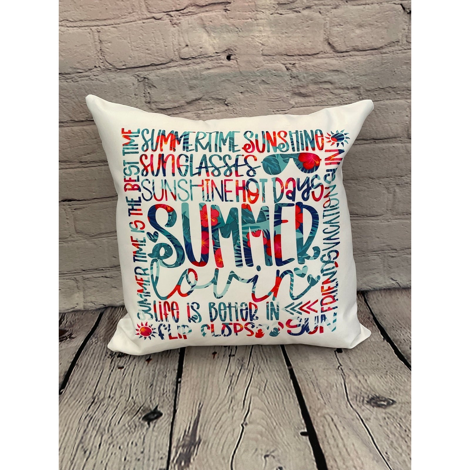Decorative Pillow - White 16 x 16"