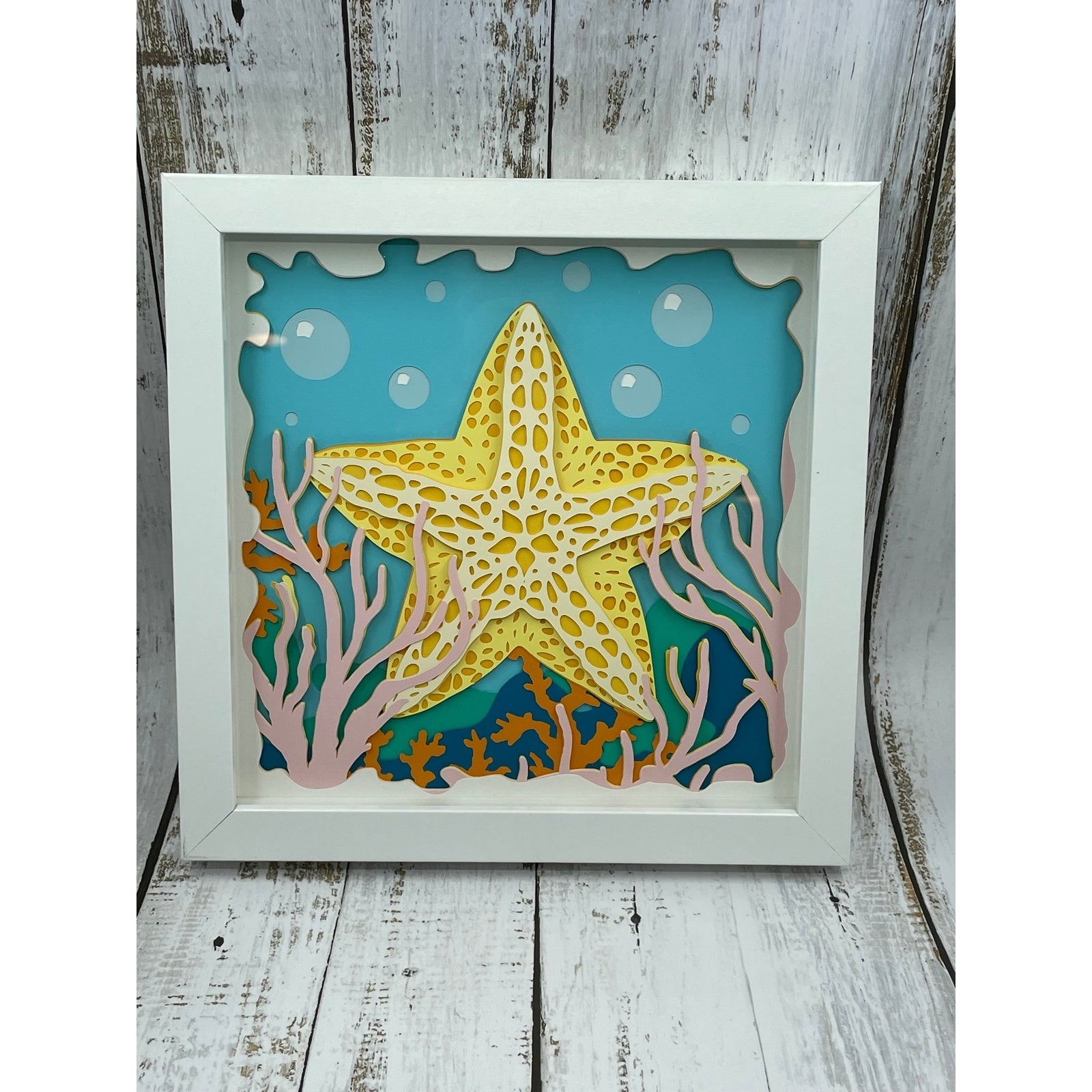 Shadow Box Art - Beach Theme