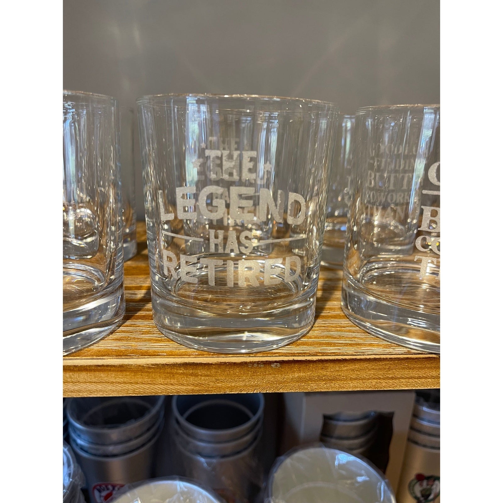Whiskey Glass 12 ounce engraved