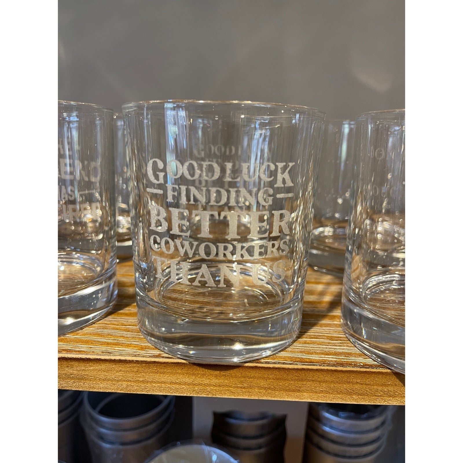 Whiskey Glass 12 ounce engraved