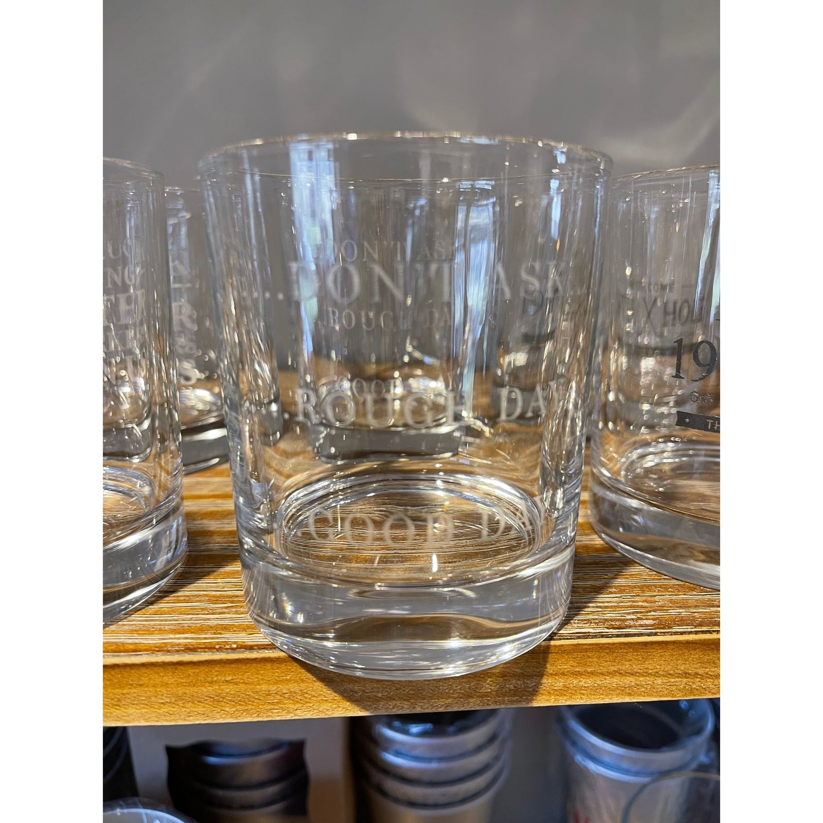 Whiskey Glass 12 ounce engraved