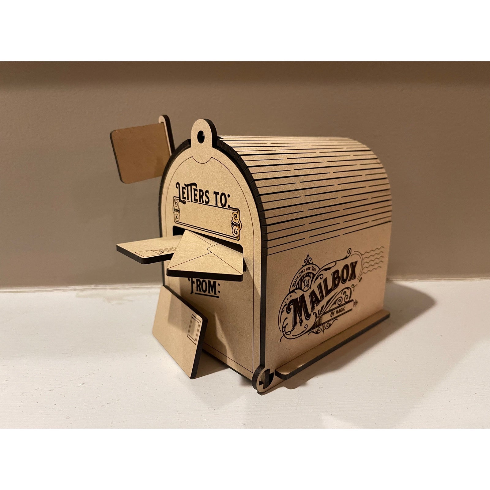 Personalized Santa Mailbox with letters