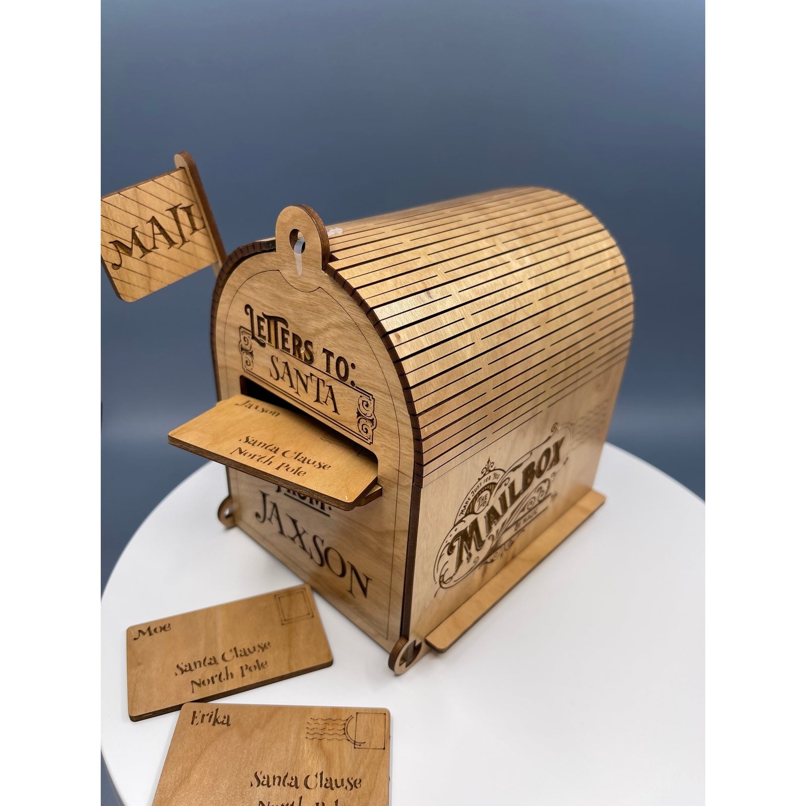 Personalized Santa Mailbox with letters