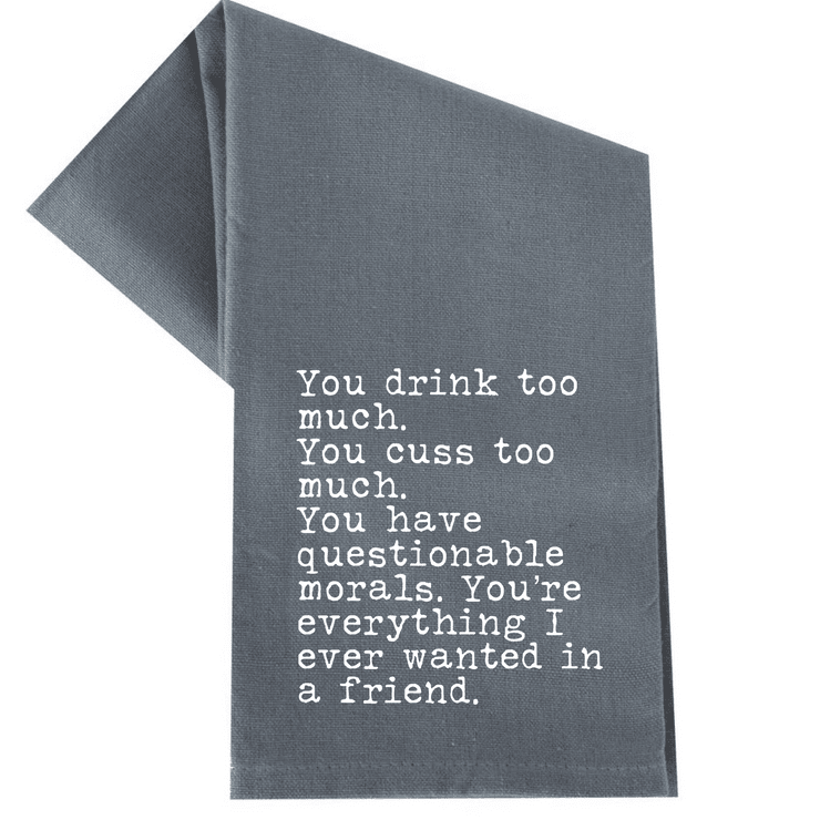Humorous Kitchen Hand Towels