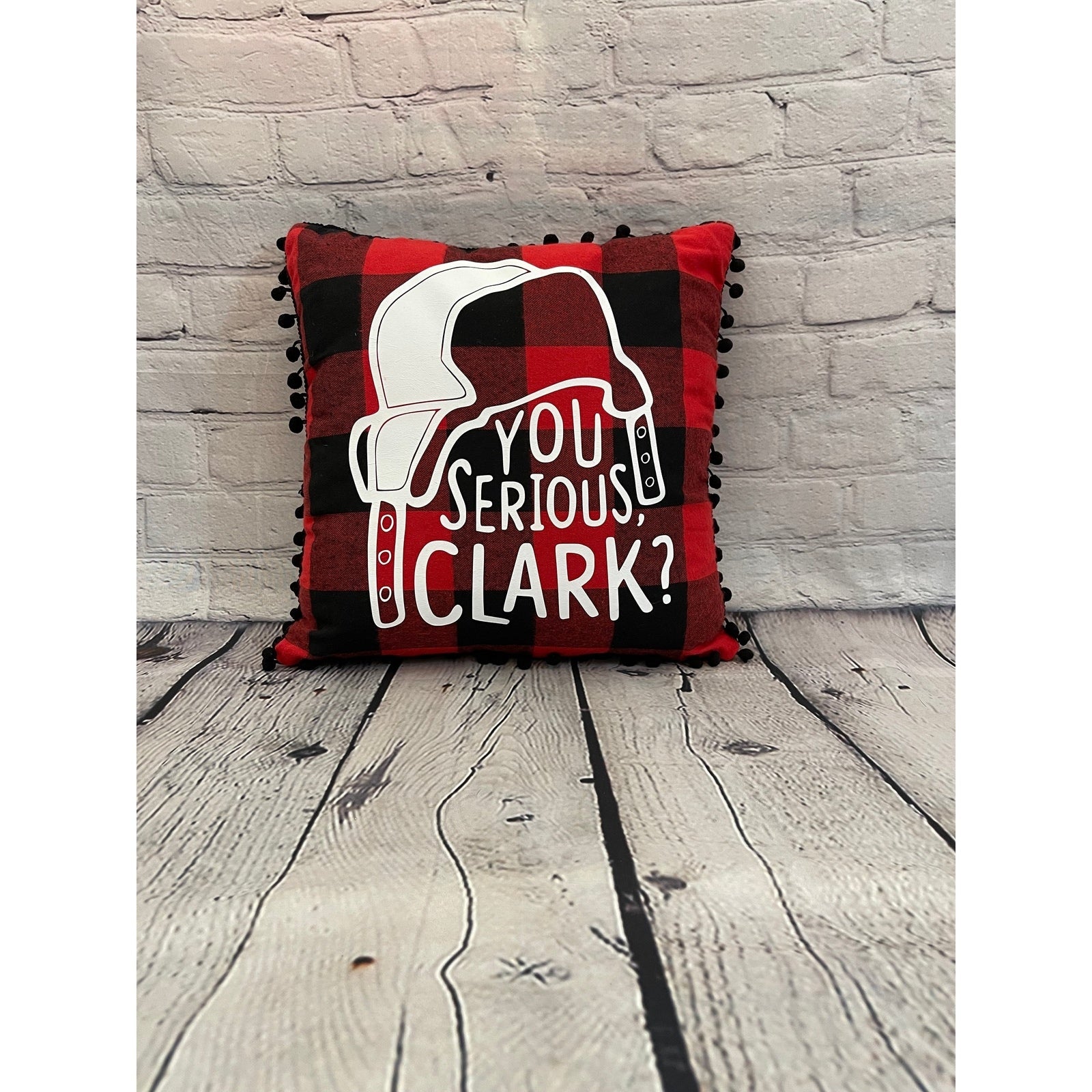 Holiday Decorative Pillow - Red & Black Check