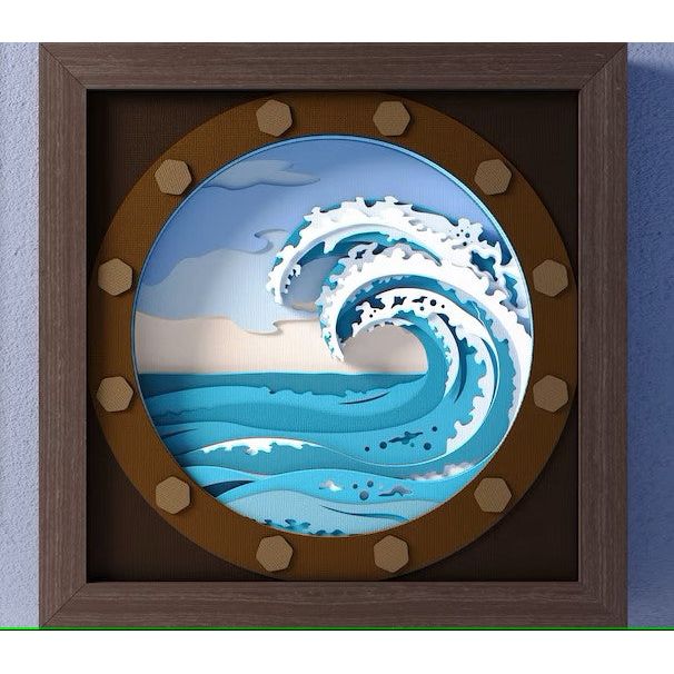 Shadow Box Art - Beach Theme