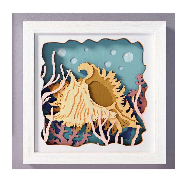 Shadow Box Art - Beach Theme