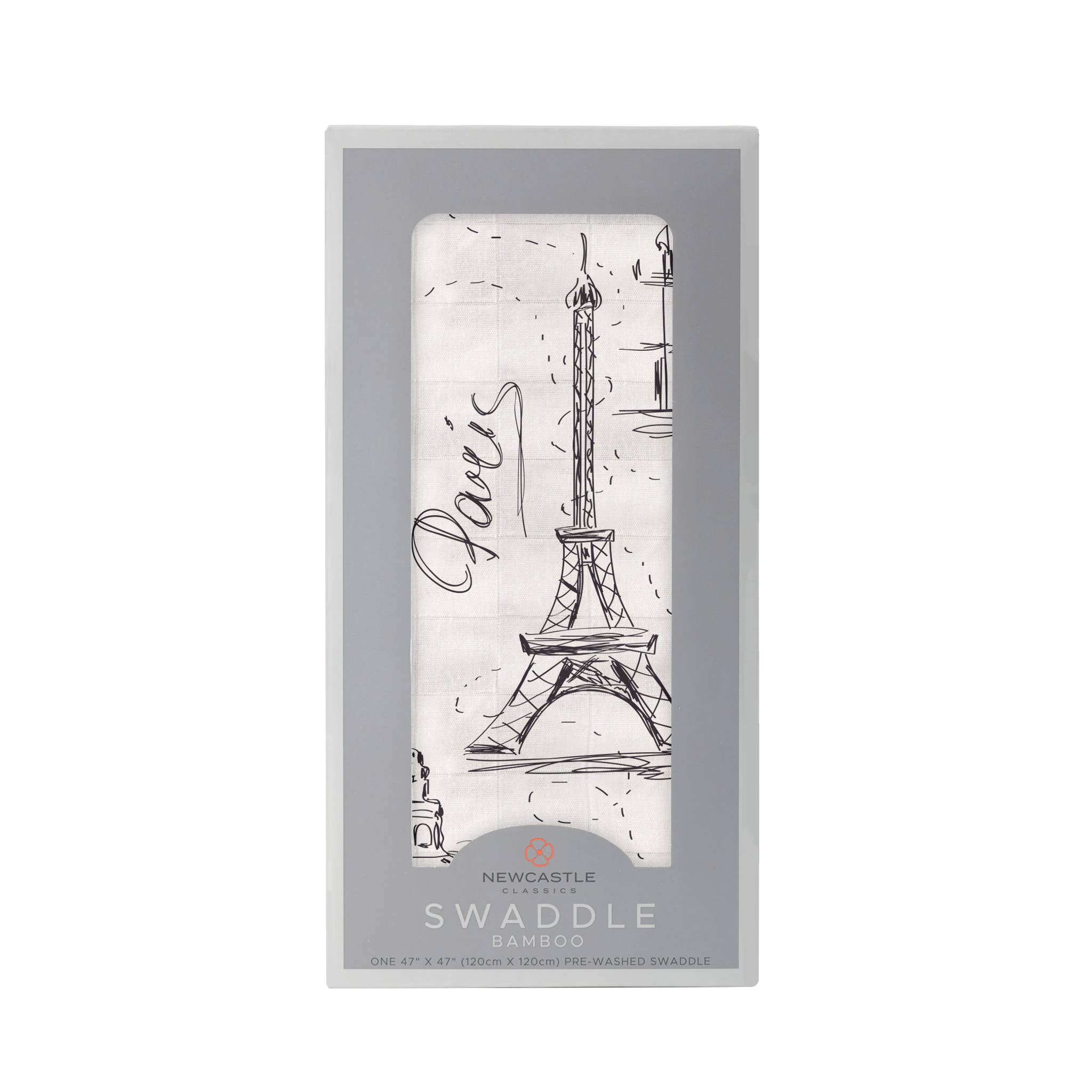 London, Paris, New York Bamboo Baby Swaddle
