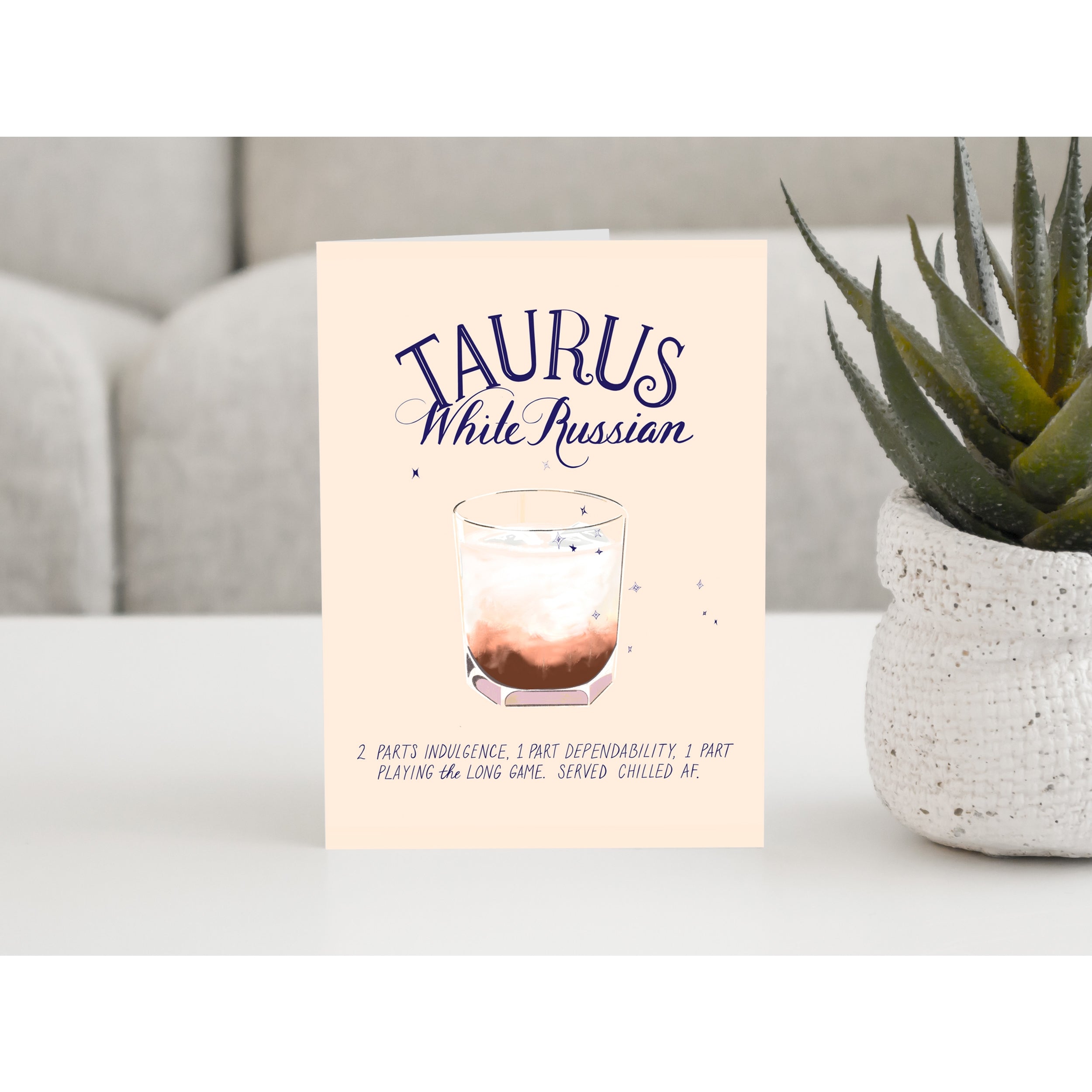 Cocktail Astrology Greeting Cards