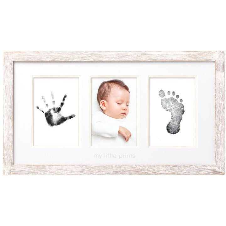 Babyprints Photo Frame, White Distressed