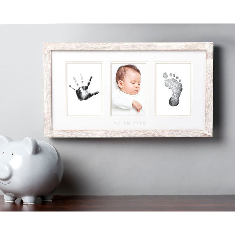 Babyprints Photo Frame, White Distressed