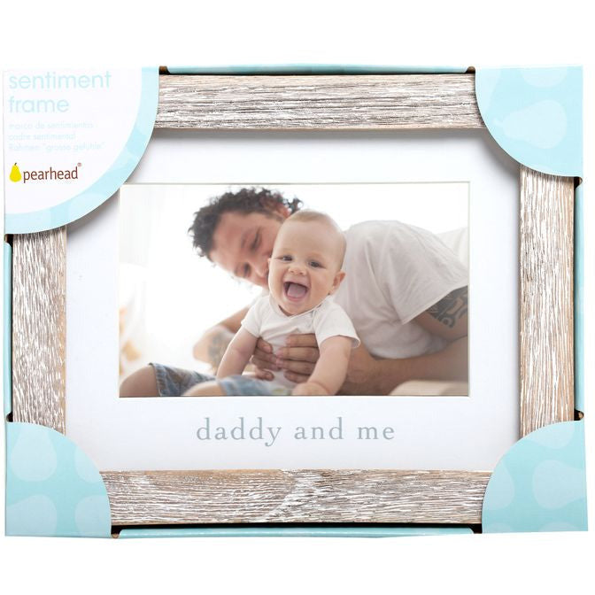 Daddy and Me Sentiment Frame, Rustic